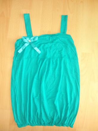 Tyrkysový letný top - tricko, m