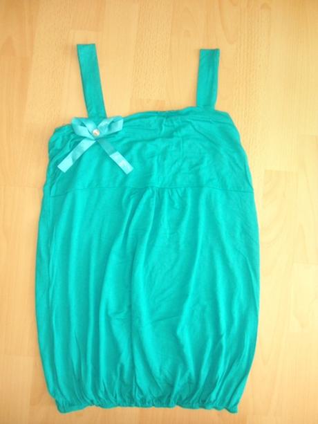 Tyrkysový letný top - tricko, m