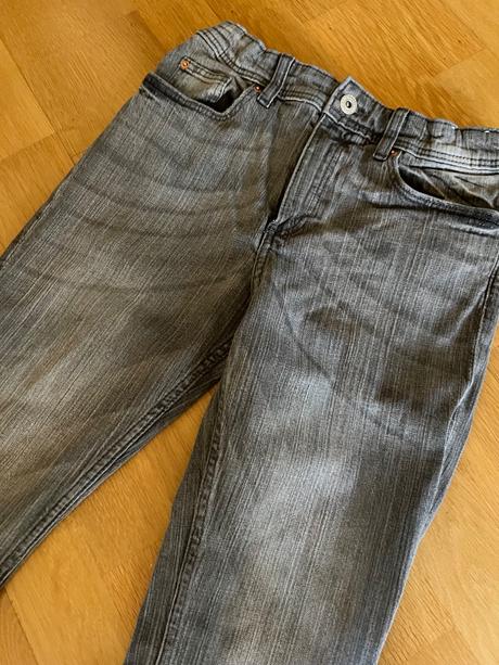 Elastické zvončekové nohavice, h&m,158
