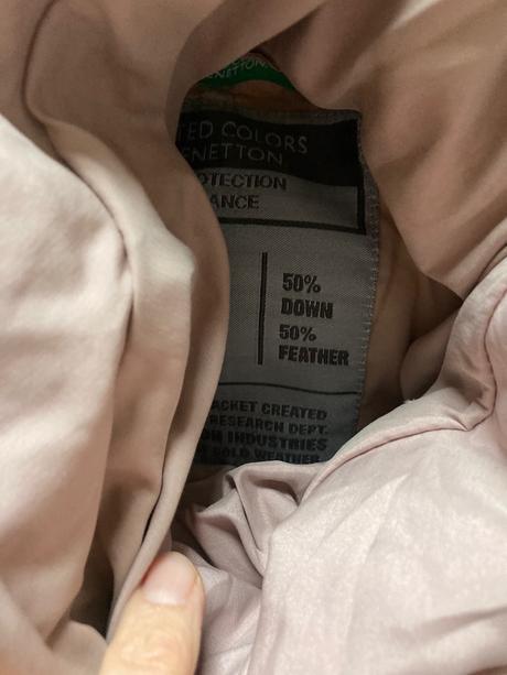 Benetton pudrova perova vetrovka, benetton,s