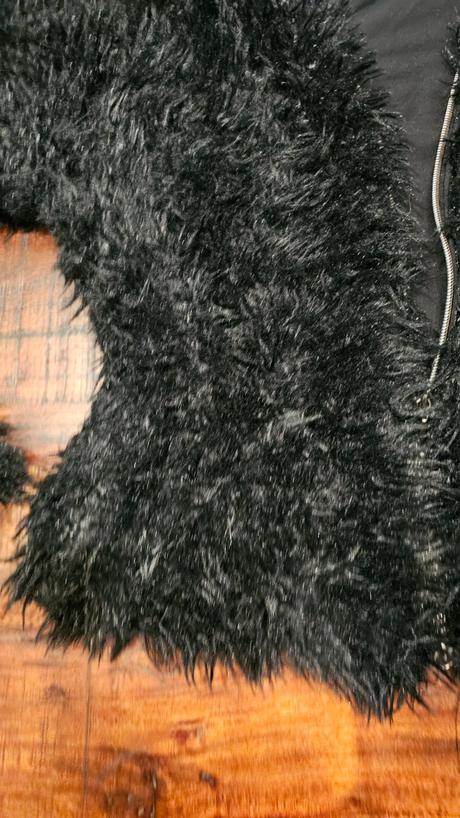 Chlpatý kožuch, bunda krátka, gina,m