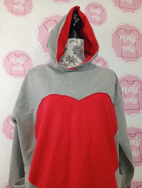 Mikina / tunika s kapucňou a vreckami, xxl