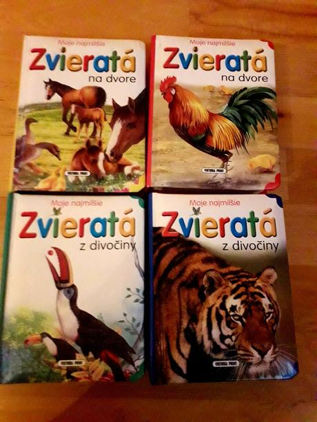 Moje najmilsie zvierata,4 knihy,pc 20e, 