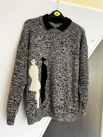 Melírovaný pulóvrik, l