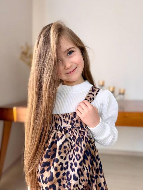 Šaty a tričko leopard, 98 - 140