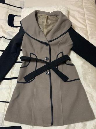 Kabát hnedosivý s čiernou, m