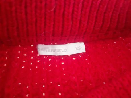 Červený hrubý dámsky sveter, new yorker,xs