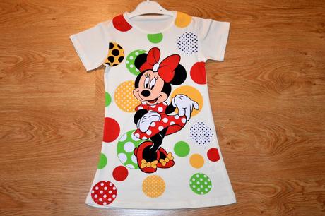 Detské bavlnené šaty minnie, 98 / 104 / 110 / 116 / 122