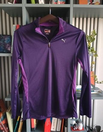 Fialový športový top, puma,l