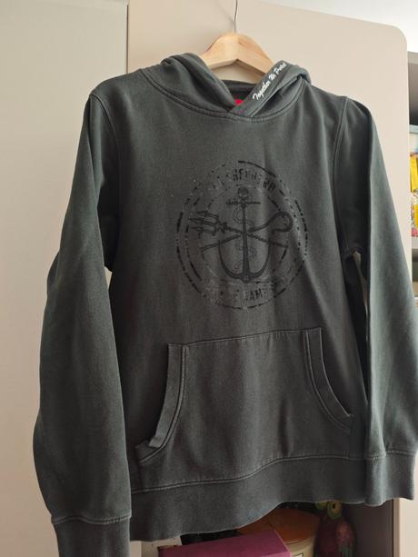 Značková sivá mikina derbe, l