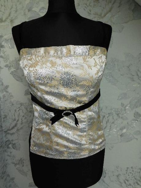 Velmi pekny korzetovy top na slavnost, h&m,m