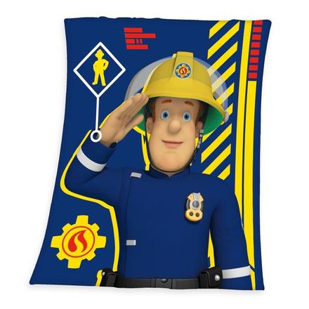 Micropolar fleece deka požiarnik sam blue130/160,