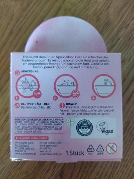 Balea prísada do kúpeľa - srdce, 