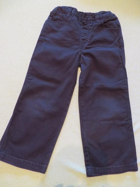 Tmavohnedé chlapčenské bavlnené nohavice -veľ. 110, f&f,110