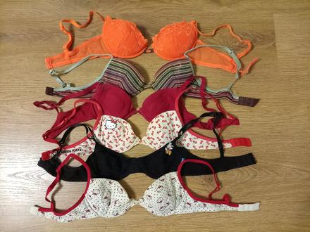 Podprsenky 70a 6 kusov, sanrio,70a