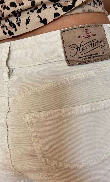 Béžové nohavice herrlicher, m