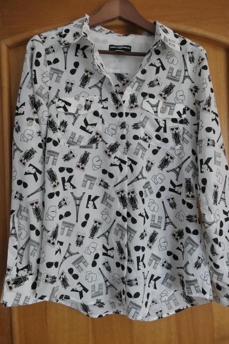 Karl lagerfeld icon luxusna kosela/bluzka m/l, m