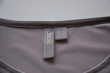 Štýlový metalický top asos, xs