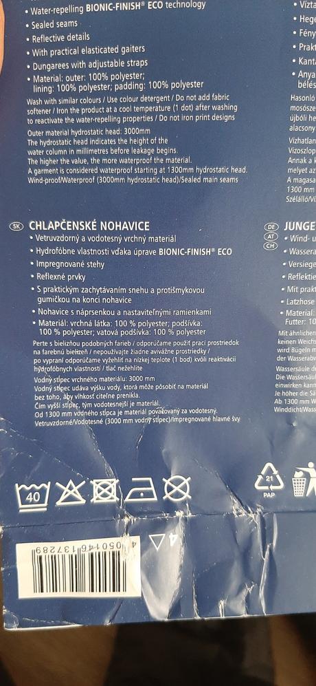 Lupilu oteplovacky 86/92, lupilu,86