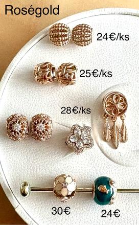Pandora roségold korálky, pandora