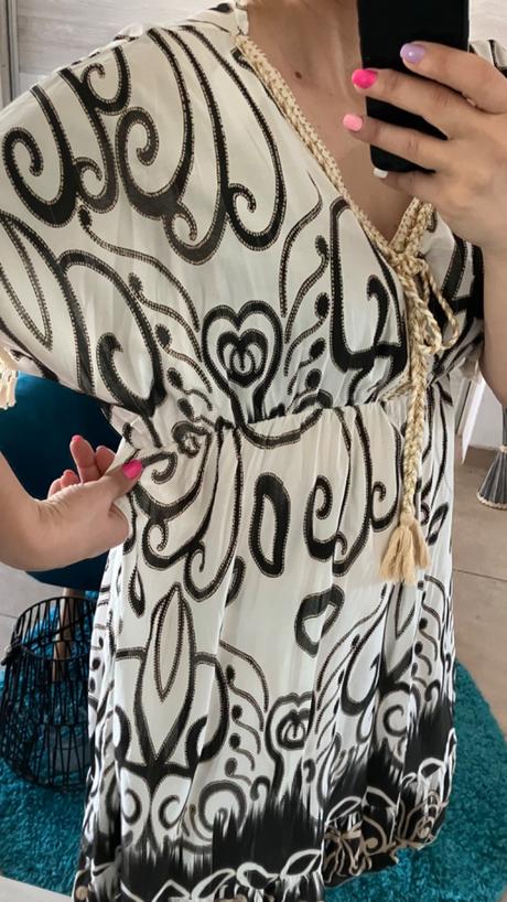 Šaty letné vzorované dámske (s/m/l/xl - uni), l / m / s / xl