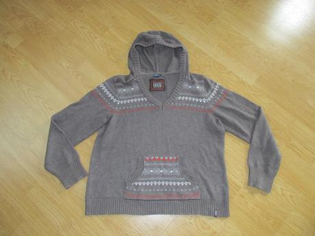 Pulóver s klokaními vreckami a kapuc. v. xxl, xxl