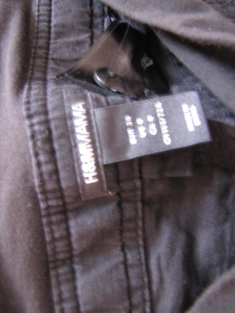 Ľanové tehotenské nohavice, h&m,38