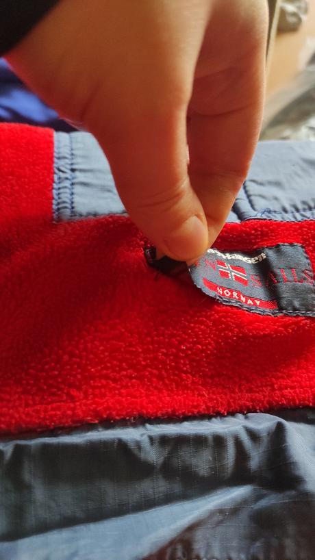 Vintage 90's flísový anorak helly hansen twin sail, helly hansen,m