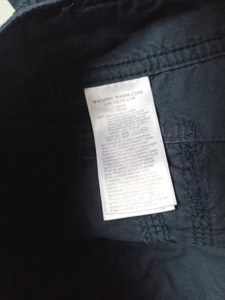 Bavlnené nohavice tom tailor modré xs/s, tom tailor,s