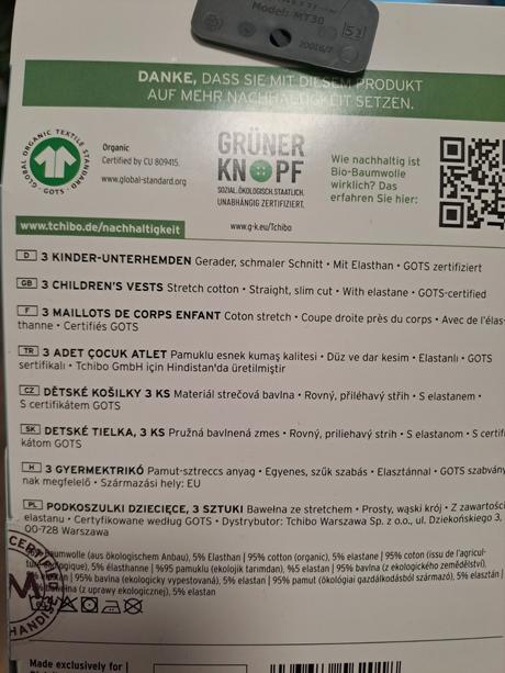 Nenosene dievcenske tielka v. 158/164, tchibo,158 / 164