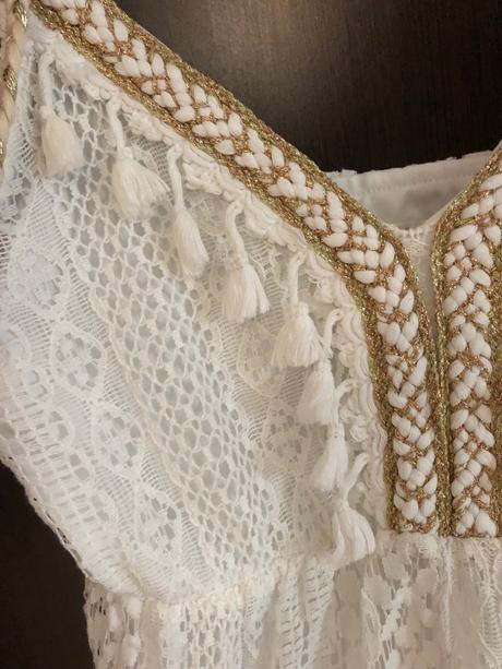 Azurkove biele letné satky, veľkosť xs/s, s