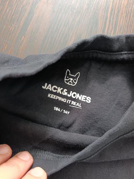 Jack & jones chlapčenské čierne tričko, 164