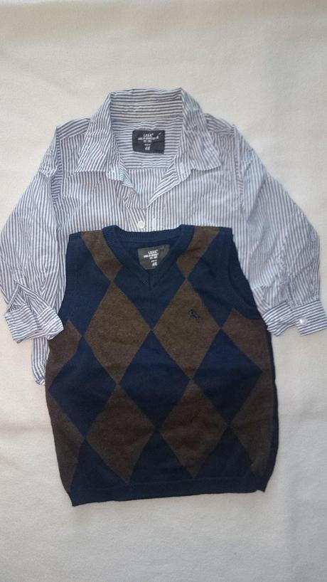 Košeľa + vesta hem, h&m,86