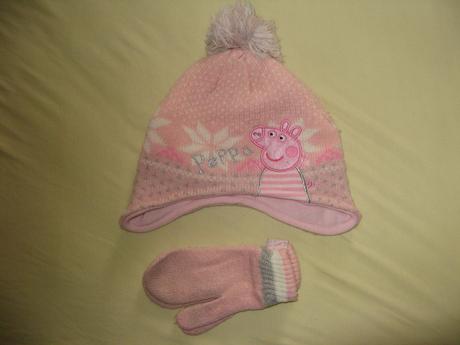 Čiapka peppa pig + rukavice, cherokee,122