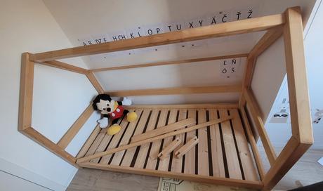 Domcekova postel, šírka (cm): 90,dĺžka (cm): 200