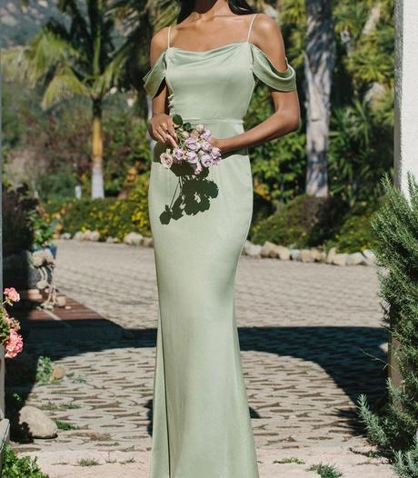 Saténové  šaty sade green, lipsy london,xs