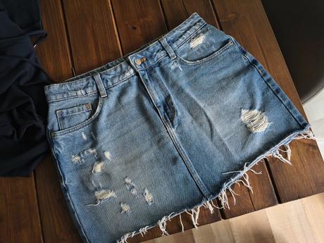 Zara riflová sukňa m, zara,m