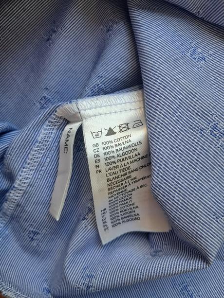 Prúžkovaná košeľa pre rockera veľkosť 6-7 rokov, h&m,122