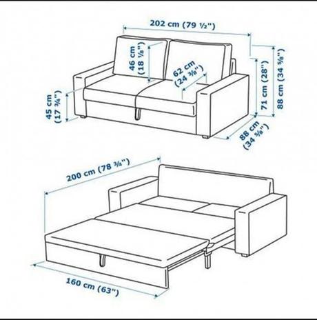 Rozkladacia trojpohovka ikea vilasund, 