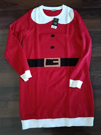 Vianočné  pletené šaty  veľkosť s-m, m