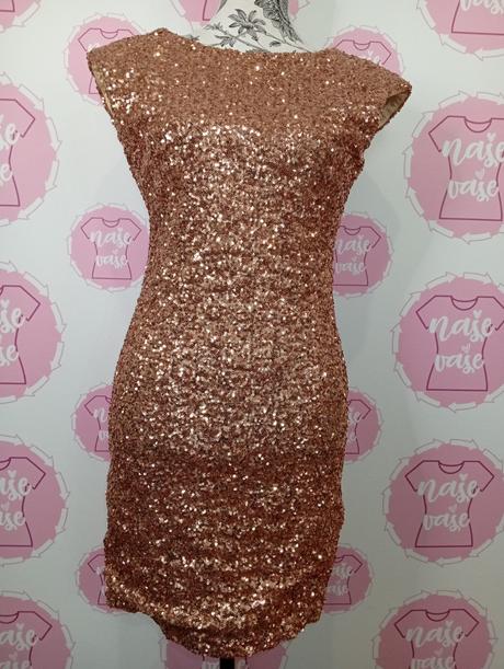 Krásne trblietavé nové šaty m/l, 38 / 40 / l / m