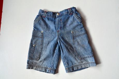 Riflové kraťasy  s poštou, denim,104