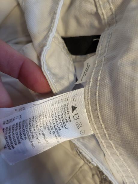 34 biele sortky, h&m,34