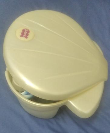 Úložný box do kúpelne mušla., 