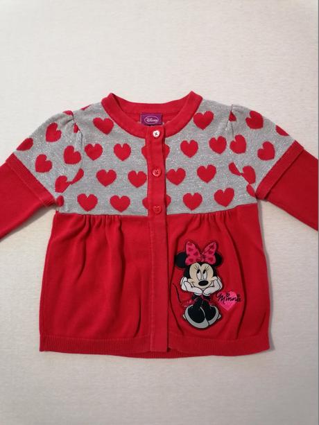 Svetrik minnie strieborno-červeny, george,92