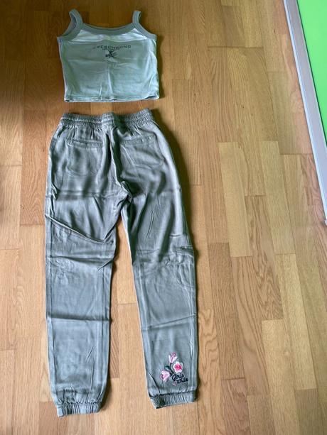 Nohavice h&m + tričko, h&m,140