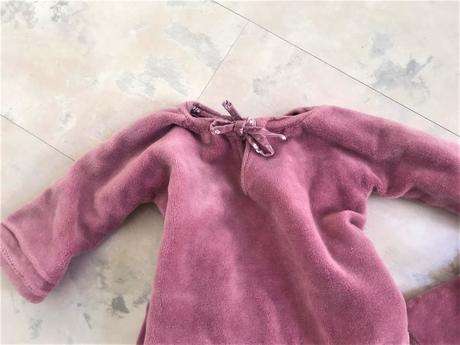 Zamatové oblečenie na veľkú bábiku, 