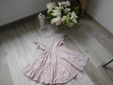 Šatočky bavlnená krajková látka oversize -36,,