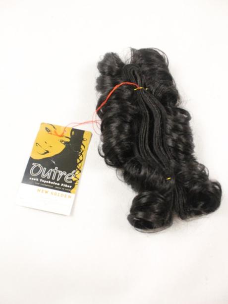 Dámske čierne príčesky outré,