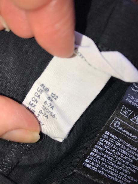 3/4 legíny zn. h&m na 6-7 rokov, h&m,122